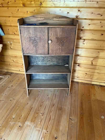Photo of free Old wooden cabinet with shelving (Layer-de-la-Haye CO2) #1