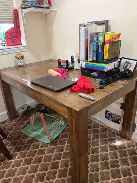 Photo of free Wooden Dining Table With Benches (West Newton) #1