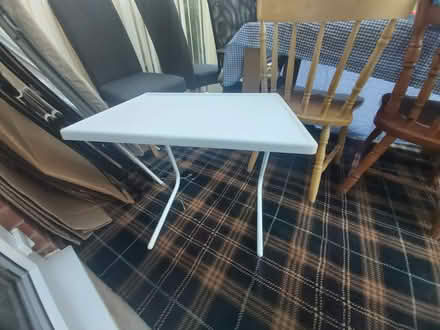 Photo of free picnic table, 2 chairs, iron desk (Shipley BD18) #2