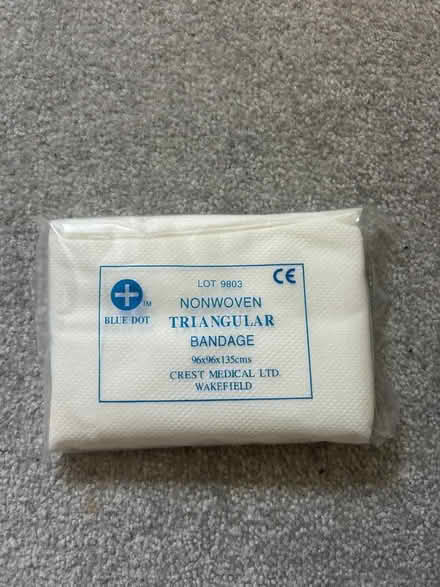 Photo of free 2 Triangular bandages (GU12 Ash Green) #1