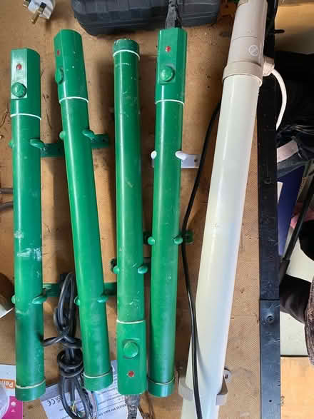 Photo of free 4 green 1 white greenhouse heaters (Southborough TN4) #1