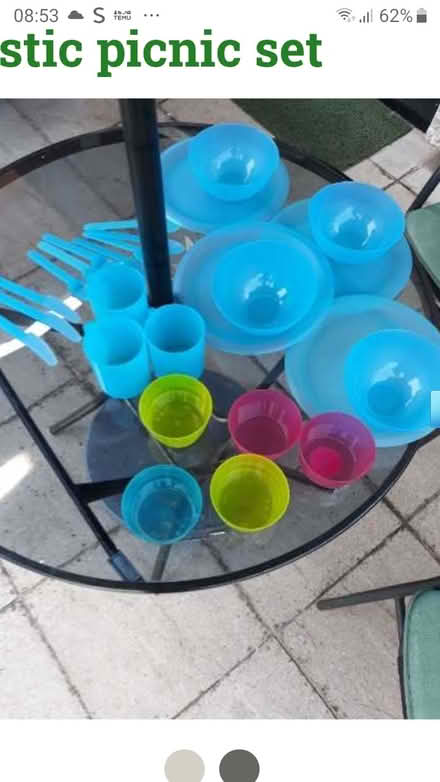 Photo of free Plastic picnic set (CV3) #2