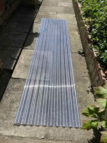 Photo of free X2 corrugated PVC Roof sheets (L19) #1
