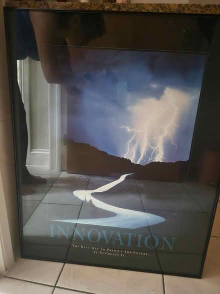 Photo of free 62 W x 77H cm black framed poster (Friern Barnet N11) #1
