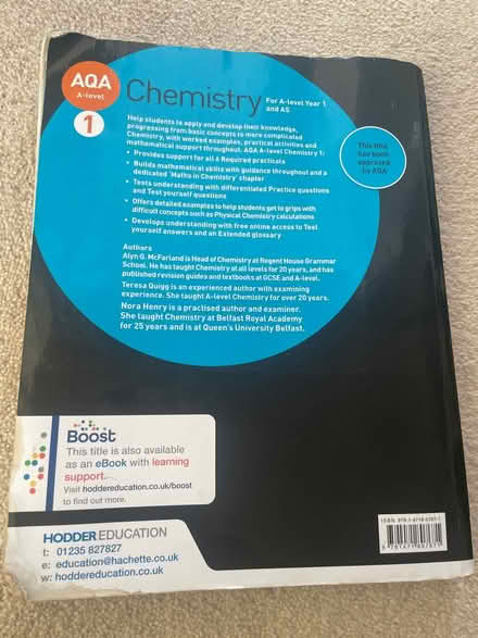 Photo of free Chemistry A Level AQA (Cr2) #2