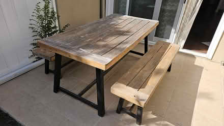 Photo of free Sturdy Table & Benches (Klondike St, Portola Hills) #1