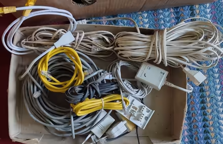 Photo of free phone cable & connectors etc (West Marina TN38) #3