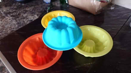 Photo of free 4 silicone jelly moulds (West Bedhampton PO9) #1