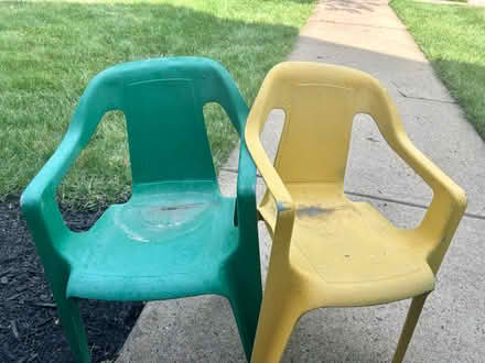 Photo of free 2 Plastic kids chairs (Robbinsville, NJ) #1