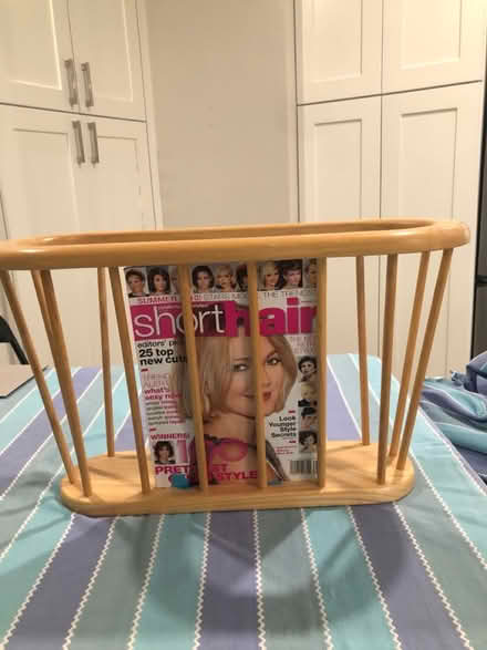 Photo of free Wooden magazine rack (Near downtown Walnut Creek) #2