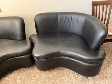 Photo of free Black love seats/couch (Casa grande AZ) #2