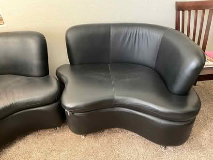 Photo of free Black love seats/couch (Casa grande AZ) #2