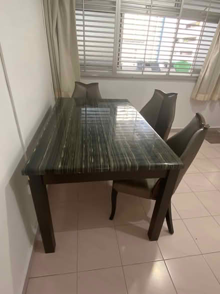 Photo of free Heavy dining table (121 McNair Road S320121) #1