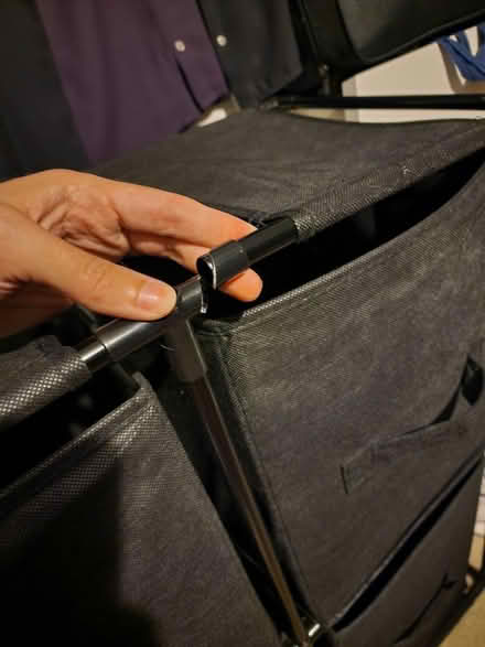 Photo of free 4 "drawer" cloth and plastic cubbie (Towne Lake park) #2
