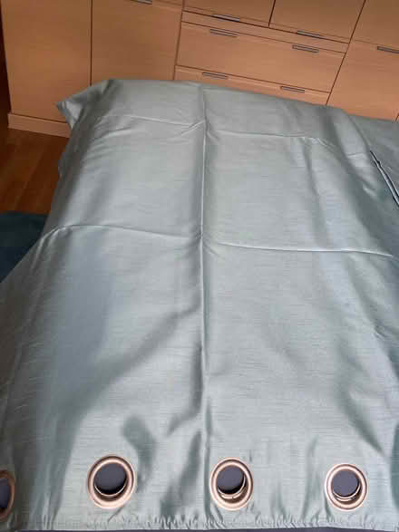 Photo of free Pr of John Lewis Duck Egg Blue Eyelet Curtains (Aston CH5) #2