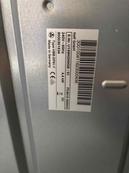 Photo of free Neff double oven: Working (SW15) #3