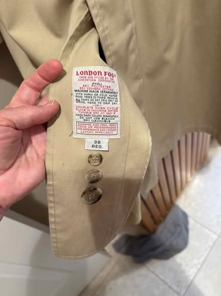Photo of free Men’s London Fog Raincoat - 38 R (Cupertino) #3