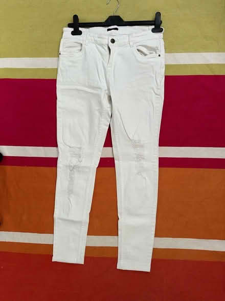 Photo of free White Distressed Jeans Small size (Bicester OX26) #3