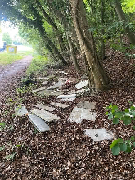 Photo of free Sandstone paving slabs (Great Kingshill HP15) #1