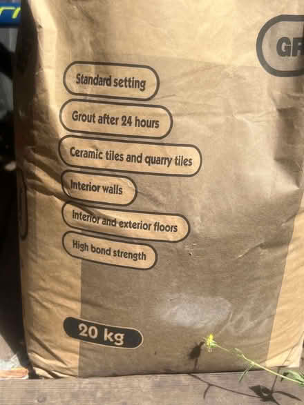 Photo of free Tile adhesive (Chalker's Corner TW9) #2