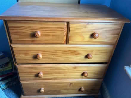Photo of free Wooden chest of drawers (Colwyn Bay LL29) #1