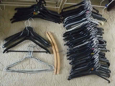 Photo of free 100+ assorted coat hangers (Kempsey WR5) #1