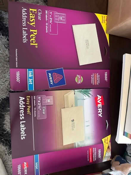 Photo of free Address labels - partially used (Malden) #1