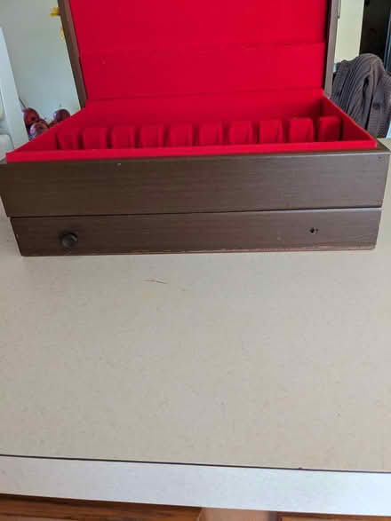 Photo of free Wooden storage box (Belford, N.J.) #3