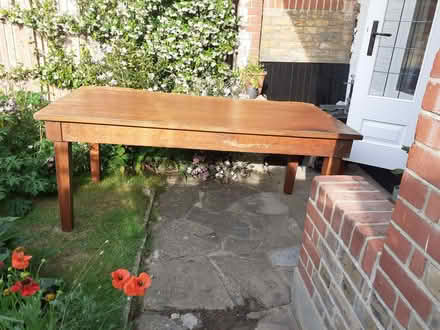 Photo of free Large oak table in need of a lot of love (Wandsworth Common SW12) #1