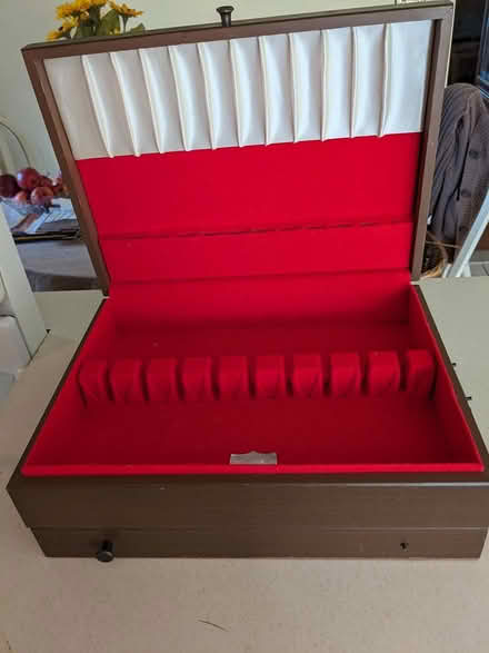 Photo of free Wooden storage box (Belford, N.J.) #2