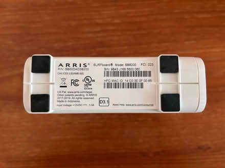 Photo of free Arris SB8200 cable modem (east Petaluma) #3