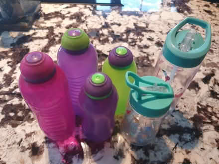 Photo of free 6 plastic drinking bottles (West putney SW15) #1