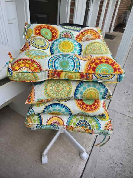 Photo of free Patio pillows (Belle mead nj off route 206) #1