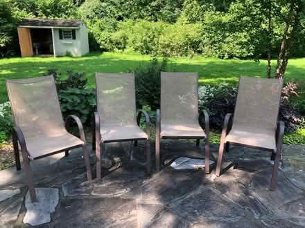 Photo of free outdoor chairs (lawrenceville) #1