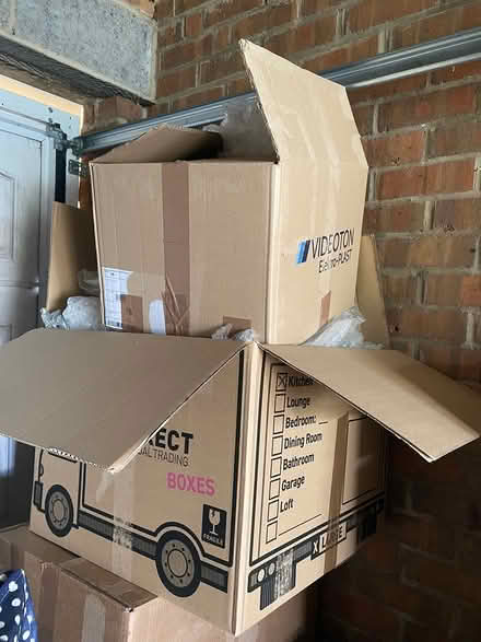Photo of free Cardboard boxes and bubble wrap (Sutton on Derwent YO41) #1