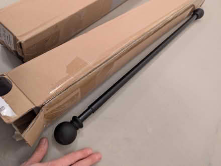 Photo of free 2 Curtain rods, 28-48" span (Greenlake) #1