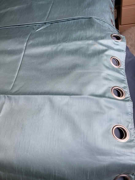 Photo of free Pr of John Lewis Duck Egg Blue Eyelet Curtains (Aston CH5) #1