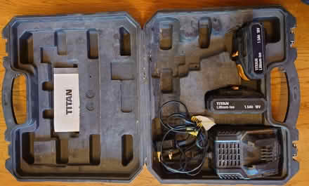 Photo of free Titan batteries and charger for drill (Polwarth EH14) #3