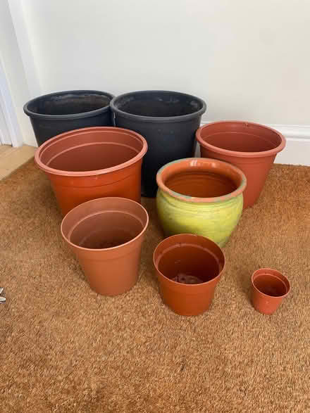 Photo of free Assorted garden pots (Galleywood CM2) #1