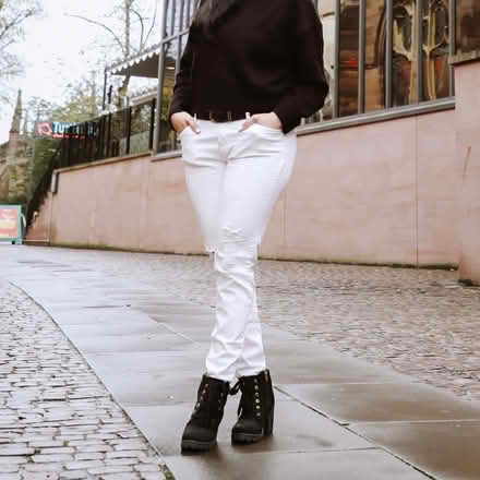 Photo of free White Distressed Jeans Small size (Bicester OX26) #1