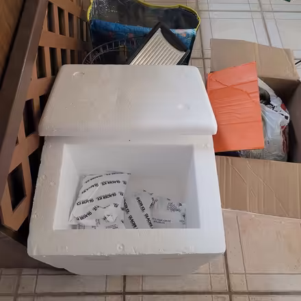 Photo of free 2 Styrofoam boxes/ice packs (tramway/4 hills road) #1