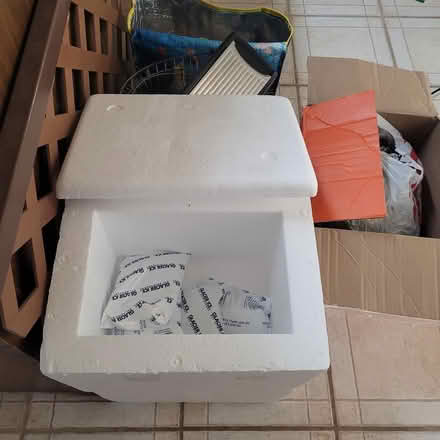 Photo of free 2 Styrofoam boxes/ice packs (tramway/4 hills road) #1