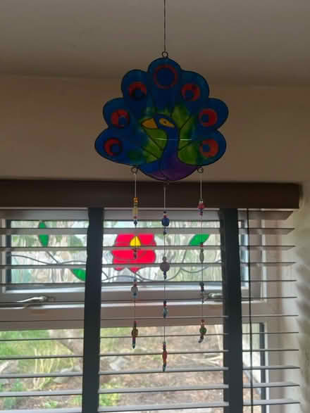 Photo of free Stained Glass Peacock Decoration (Frecheville S12) #1