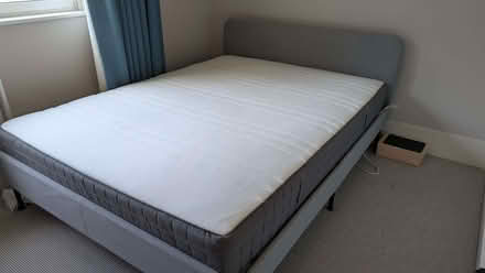 Photo of free Firm King Mattress and bed frame (Hove Station area BN3) #3