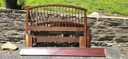 Photo of free Wooden Full Bed Frame (16 lantern lane media pa) #3