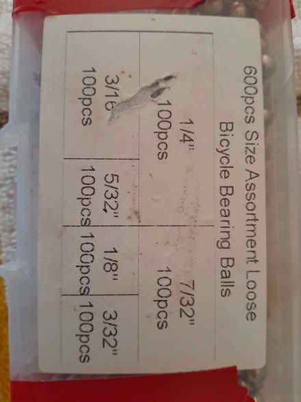 Photo of free ball bearings (March PE15) #1
