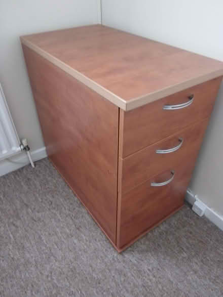 Photo of free Brown large desk drawers ONE SET (Furzton MK4) #2