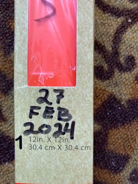 Photo of free bright orange iron-on fabric (Grant Rd>Fremont Ave<85) #2
