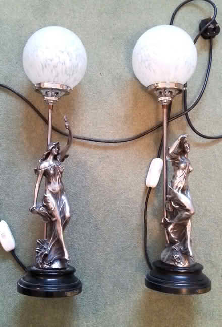 Photo of free Pair of table lamps (Bawdrip TA7) #1