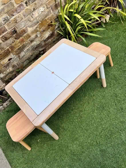 Photo of free IKEA children table and chairs with boxes (Mortlake SW13) #3